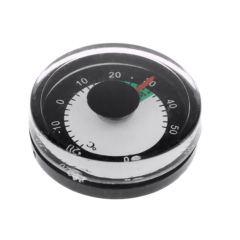 Diameter 27mm 1.1" Round Mini Plastic Mini Spirit Circular Temperature Monitor