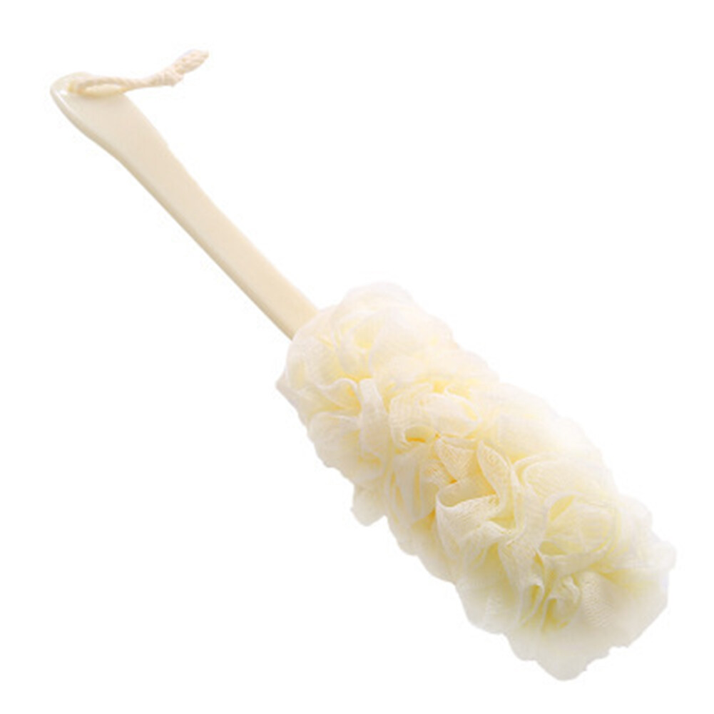 Kuhong 1Pc Shower Scrubber Loofah Sponge Bath Back Body Soft Brush Long Handle