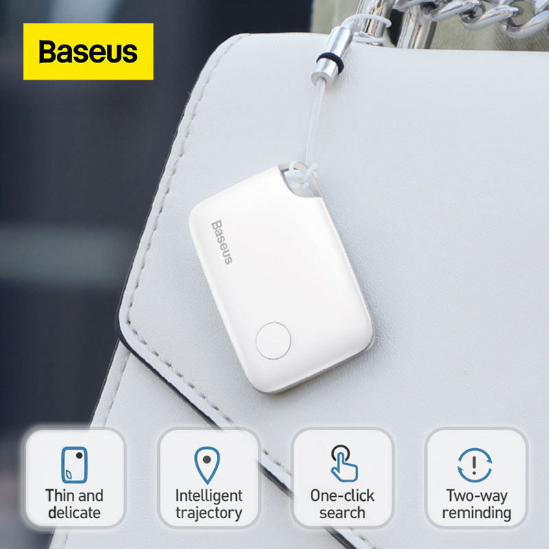 Baseus Mini Intelligent Anti-lost Alarm Tracker Wireless Smart Key Finder APP GPS Locator Child Bag Wallet Finder Bluetooth Anti-loss Alarm Tag