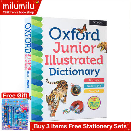 milumilu Oxford Junior Illustrated Dictionary Reference book for children's primary dictionary