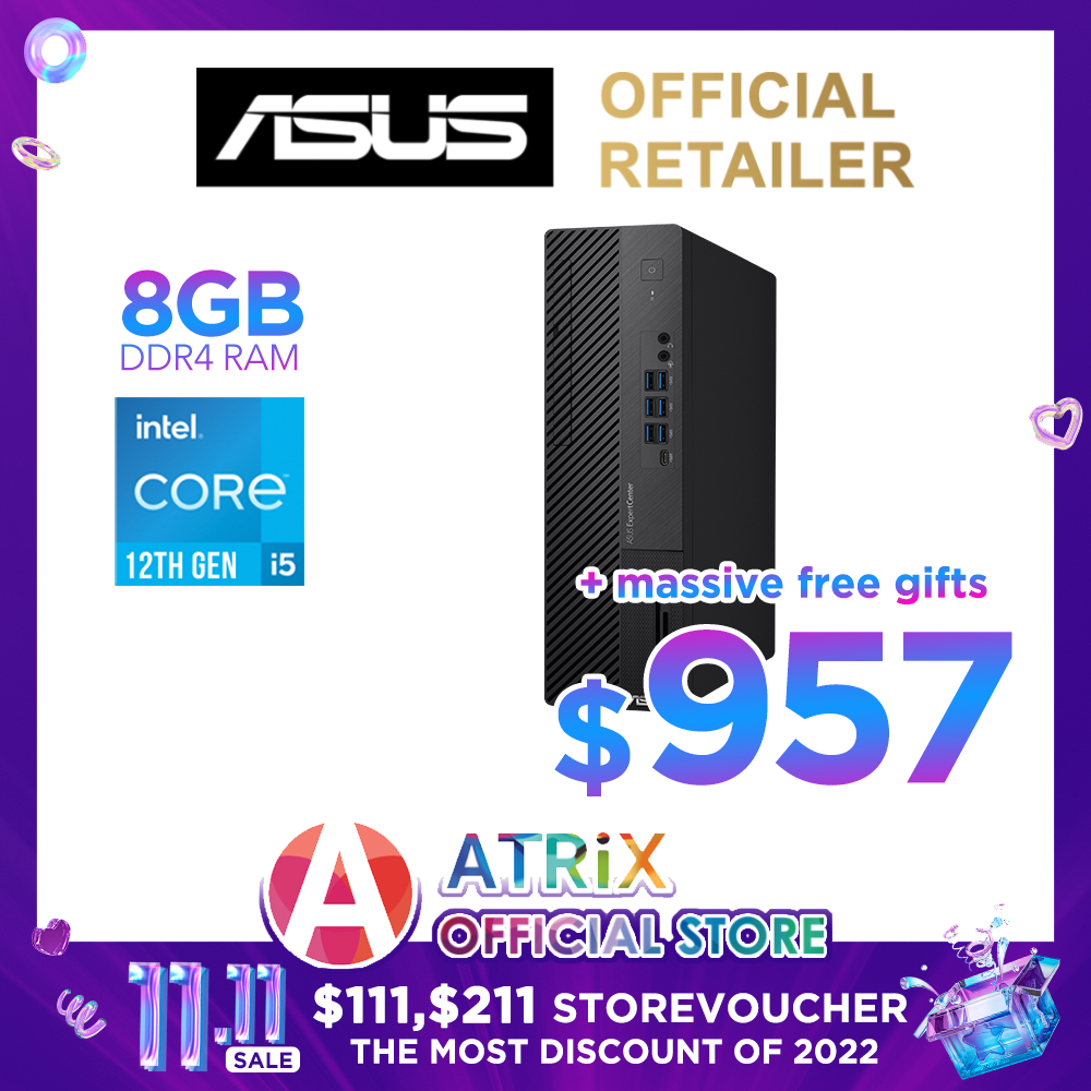 【MS Office|Express Delivery】ASUS ExpertCenter D7 SFF D700SD-512400029W | Intel Core i5-12400 | UMA Graphic | 8GB DDR4 | 512GB SSD | Win11 home | 3 Years On-site Warranty