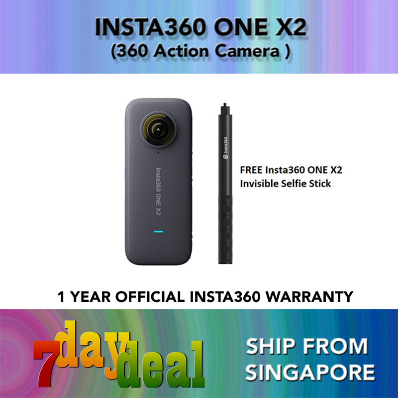 Insta360 ONE X2 Selfie Stick Bundle 360 Video Action Camera (Insta360 ONE X 2)