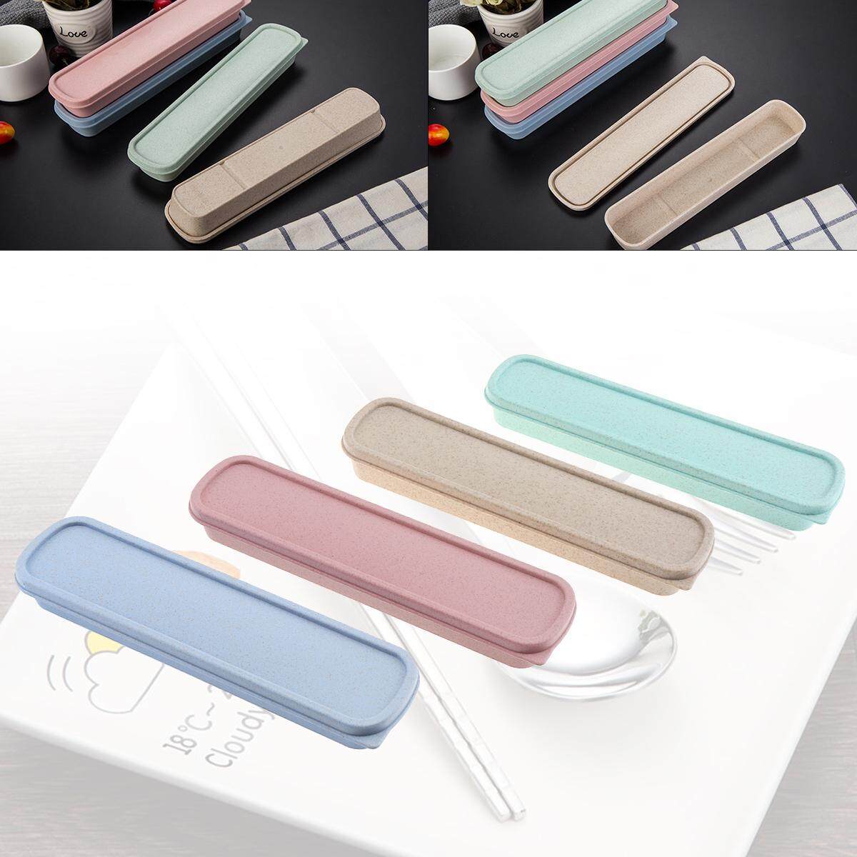 Portable Tableware Storage Box Dinnerware Organizer box Cutlery Receptacle case for Chopsticks Spoon for Travel Office School