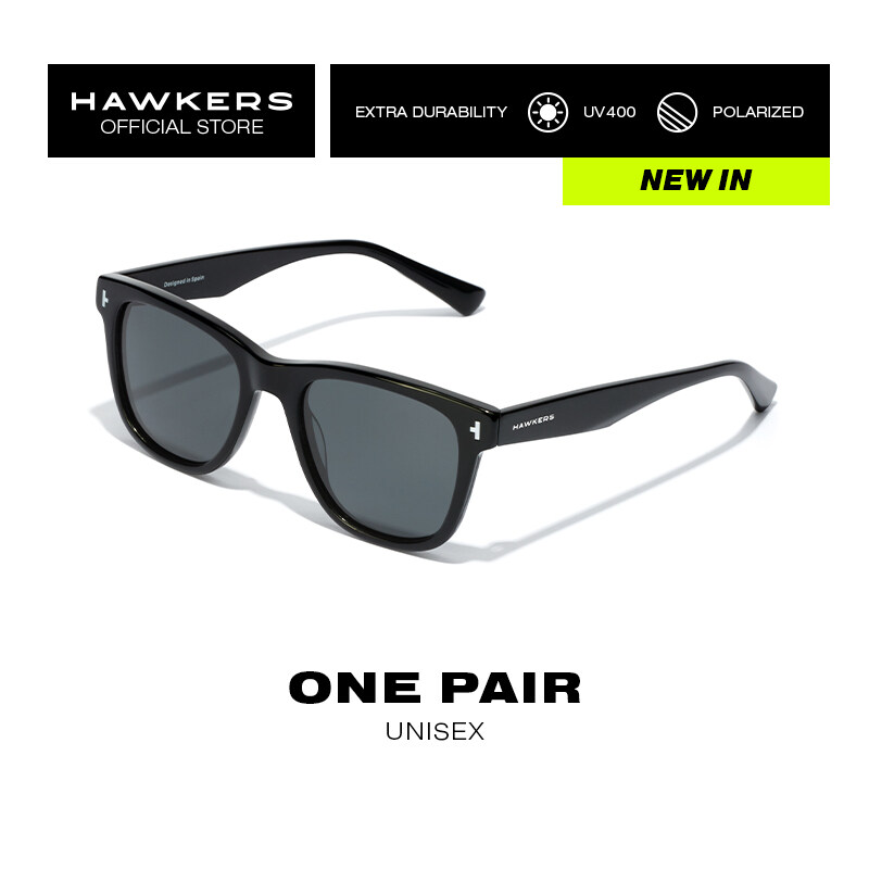 Hawkers - ONE PAIR POLARIZED BLACK Sunglasses UV400 Men Women HOPA22BBXP