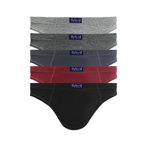 BYFORD 5PCS MEN BRIEFS | 100% COMBED COTTON | HIPSTER #907263