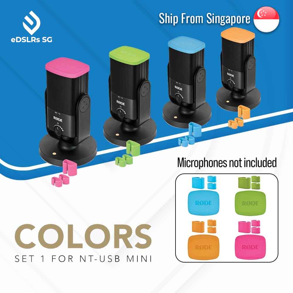 RODE COLORS Color-Coded Caps and Cable Clips for NT USB Mini Microphones (Set of 4)
